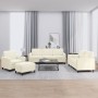 Juego de sofás 4 piezas terciopelo crema by , Sofas - Ref: Foro24-3201952, Price: 760,24 €, Discount: %