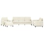 Juego de sofás 4 piezas terciopelo crema by , Sofas - Ref: Foro24-3201952, Price: 760,24 €, Discount: %