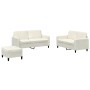 Juego de sofás 3 piezas terciopelo crema by , Sofas - Ref: Foro24-3201992, Price: 547,34 €, Discount: %