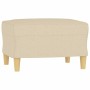 Juego de sofás con cojines 3 piezas tela crema by , Sofas - Ref: Foro24-3202096, Price: 475,61 €, Discount: %