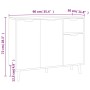 Aparador de madera de ingeniería negro 90x30x72 cm von , Sideboards - Ref: Foro24-326814, Preis: 115,29 €, Rabatt: %