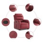 Sillón reclinable elevable cuero artificial rojo tinto von , Sessel - Ref: Foro24-3205046, Preis: 286,64 €, Rabatt: %