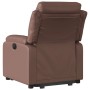 Sillón reclinable elevable cuero sintético marrón by , Armchairs - Ref: Foro24-3205044, Price: 283,55 €, Discount: %