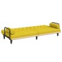 Sofá cama con reposabrazos tela amarillo claro von , Sofas - Ref: Foro24-351941, Preis: 265,87 €, Rabatt: %