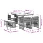 Set de comedor de jardín 9 pzas y cojines ratán sintético negro von , Gartensets - Ref: Foro24-3210954, Preis: 356,73 €, Raba...