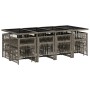 Set comedor de jardín con cojines 13 pzas ratán sintético gris von , Gartensets - Ref: Foro24-3210980, Preis: 687,57 €, Rabat...