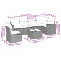 Juego de sofás de jardín 7 piezas con cojines ratán PE marrón by , Garden sets - Ref: Foro24-3219033, Price: 463,42 €, Discou...