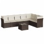 Set sofás de jardín 8 piezas y cojines ratán sintético marrón by , Garden sets - Ref: Foro24-3217753, Price: 509,10 €, Discou...