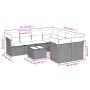 Set de sofás de jardín 9 pzas y cojines ratán sintético marrón by , Garden sets - Ref: Foro24-3249162, Price: 611,12 €, Disco...
