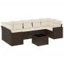 Set sofás de jardín 8 piezas y cojines ratán sintético marrón von , Gartensets - Ref: Foro24-3218733, Preis: 546,25 €, Rabatt: %