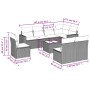 Set de sofás de jardín 9 pzas y cojines ratán sintético marrón by , Garden sets - Ref: Foro24-3219073, Price: 561,55 €, Disco...