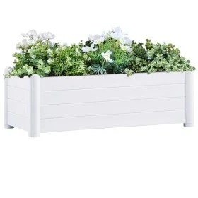 Elevated garden planter PP white 100x43x35 cm by vidaXL, Pots and planters - Ref: Foro24-313975, Price: 103,31 €, Discount: %