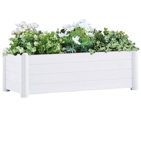 Weißer PP Garten Blumentopf 100x43x35 cm von vidaXL, Töpfe und Pflanzgefäße - Ref: Foro24-313975, Preis: 110,92 €, Rabatt: %