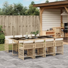 Set comedor de jardín 9 pzas con cojines ratán sintético beige von , Gartensets - Ref: Foro24-3211642, Preis: 573,47 €, Rabat...
