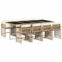 Set comedor de jardín 9 pzas con cojines ratán sintético beige von , Gartensets - Ref: Foro24-3211642, Preis: 573,47 €, Rabat...