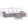Set sofás de jardín 6 piezas y cojines ratán sintético marrón von , Gartensets - Ref: Foro24-3252440, Preis: 371,37 €, Rabatt: %
