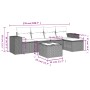 Set sofás de jardín 6 piezas y cojines ratán sintético marrón von , Gartensets - Ref: Foro24-3254840, Preis: 386,07 €, Rabatt: %