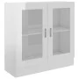 Glossy white plywood display case 82.5x30.5x80 cm by vidaXL, Bookcases and shelves - Ref: Foro24-802747, Price: 80,69 €, Disc...