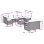 Set de sofás de jardín 10 pzas y cojines ratán sintético marrón by , Garden sets - Ref: Foro24-3252970, Price: 666,02 €, Disc...