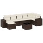 Set sofás de jardín 8 piezas y cojines ratán sintético marrón von , Gartensets - Ref: Foro24-3255230, Preis: 508,61 €, Rabatt: %