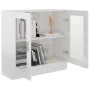 Glossy white plywood display case 82.5x30.5x80 cm by vidaXL, Bookcases and shelves - Ref: Foro24-802747, Price: 80,69 €, Disc...