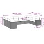 Set de sofás de jardín 10 pzas y cojines ratán sintético marrón von , Gartensets - Ref: Foro24-3255410, Preis: 649,89 €, Raba...