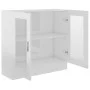 Glossy white plywood display case 82.5x30.5x80 cm by vidaXL, Bookcases and shelves - Ref: Foro24-802747, Price: 80,69 €, Disc...