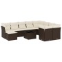 Set de sofás de jardín 11 pzas cojines ratán sintético marrón by , Garden sets - Ref: Foro24-3218603, Price: 663,04 €, Discou...