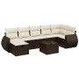 Set sofás de jardín 8 piezas y cojines ratán sintético marrón by , Garden sets - Ref: Foro24-3264139, Price: 539,78 €, Discou...