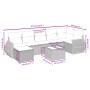 Set sofás de jardín 8 piezas y cojines ratán sintético marrón by , Garden sets - Ref: Foro24-3264139, Price: 539,78 €, Discou...