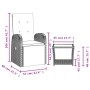 Juego de comedor jardín 2 pzas con cojines ratán sintético gris von , Gartensets - Ref: Foro24-3277628, Preis: 293,01 €, Raba...