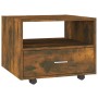 Mesa de centro madera de ingeniería roble ahumado 55x55x40 cm by , Coffee table - Ref: Foro24-816937, Price: 49,05 €, Discoun...