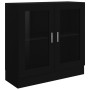 Sperrholzvitrine schwarz 82,5x30,5x80 cm von vidaXL, Bücherregale und Regale - Ref: Foro24-802742, Preis: 68,29 €, Rabatt: %