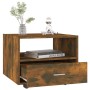 Mesa de centro madera de ingeniería roble ahumado 55x55x40 cm by , Coffee table - Ref: Foro24-816937, Price: 49,05 €, Discoun...