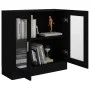 Black plywood display case 82.5x30.5x80 cm by vidaXL, Bookcases and shelves - Ref: Foro24-802742, Price: 67,65 €, Discount: %
