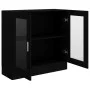 Sperrholzvitrine schwarz 82,5x30,5x80 cm von vidaXL, Bücherregale und Regale - Ref: Foro24-802742, Preis: 67,65 €, Rabatt: %