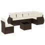 Juego de sofás de jardín 7 piezas con cojines ratán PE marrón by , Garden sets - Ref: Foro24-3253780, Price: 488,36 €, Discou...