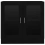 Black plywood display case 82.5x30.5x80 cm by vidaXL, Bookcases and shelves - Ref: Foro24-802742, Price: 67,65 €, Discount: %