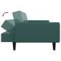 Sofá cama de 2 plazas con taburete terciopelo verde oscuro by , Sofas - Ref: Foro24-3216252, Price: 325,50 €, Discount: %