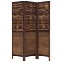 Biombo separador de 3 paneles madera paulownia marrón oscuro von , Raumteiler - Ref: Foro24-358701, Preis: 109,81 €, Rabatt: %