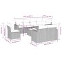 Set de sofás de jardín 9 pzas y cojines ratán sintético marrón von , Modulare Sofas für den Außenbereich - Ref: Foro24-325159...
