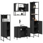Juego de muebles de baño 4 pzas madera contrachapada negro von , Badezimmermöbel - Ref: Foro24-3214710, Preis: 237,74 €, Raba...