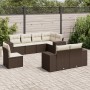Set sofás de jardín 8 piezas y cojines ratán sintético marrón von , Gartensets - Ref: Foro24-3222842, Preis: 613,81 €, Rabatt: %