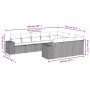 Set de sofás de jardín 10 pzas y cojines ratán sintético marrón von , Gartensets - Ref: Foro24-3223092, Preis: 688,28 €, Raba...