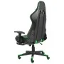 Silla gaming giratoria con reposapiés PVC verde de vidaXL, Sillones para videojuegos - Ref: Foro24-20486, Precio: 175,92 €, D...