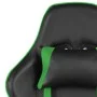 Silla gaming giratoria con reposapiés PVC verde de vidaXL, Sillones para videojuegos - Ref: Foro24-20486, Precio: 175,92 €, D...