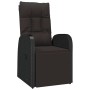 Sillón reclinable de jardín con cojines ratán sintético negro von , Gartenstühle - Ref: Foro24-319546, Preis: 192,41 €, Rabat...