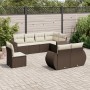 Set sofás de jardín 8 piezas y cojines ratán sintético marrón by , Modular outdoor sofas - Ref: Foro24-3221642, Price: 620,25...