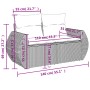 Set sofás de jardín 8 piezas y cojines ratán sintético marrón by , Modular outdoor sofas - Ref: Foro24-3221642, Price: 620,25...
