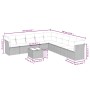 Set de sofás de jardín 10 pzas y cojines ratán sintético marrón von , Gartensets - Ref: Foro24-3217793, Preis: 651,26 €, Raba...